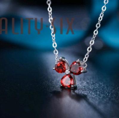 珊瑚红水晶银饰链 容大珠宝匠心打造，点亮颈间优雅风情