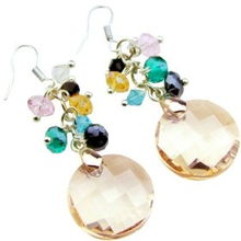 水晶之韵 韩版水晶耳坠0010的时尚魅力